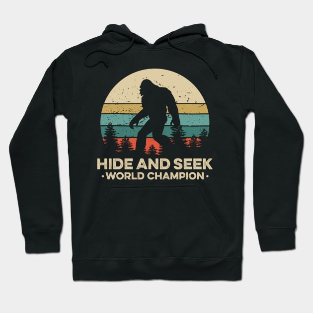 Vintage Undefeated Hide And Seek Champion Shirt Bigfoot 5 Hoodie by luisharun